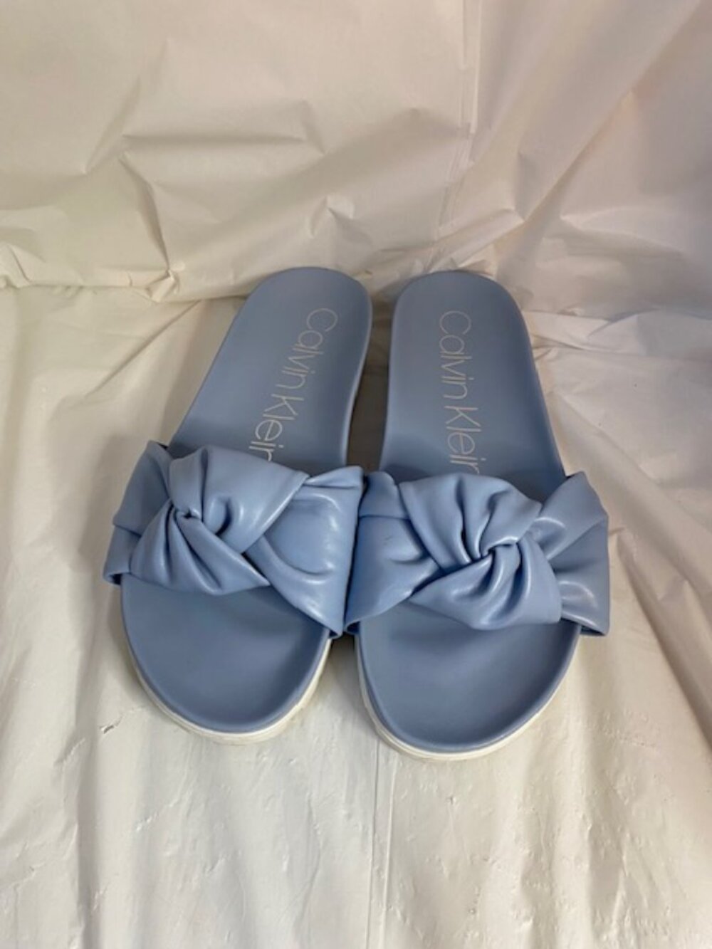 Calvin Klein Women's Blue Slide Sandals, Women's SIZE 11M